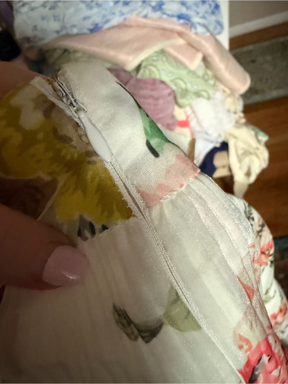 Zimmermann White Floral Maxi Skirt with Pink and Yellow Blooms - Picture 10 of 12